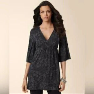 Soma Live Lounge Wear Dress Tunic Pajamas Handkerchief Grey Size XS